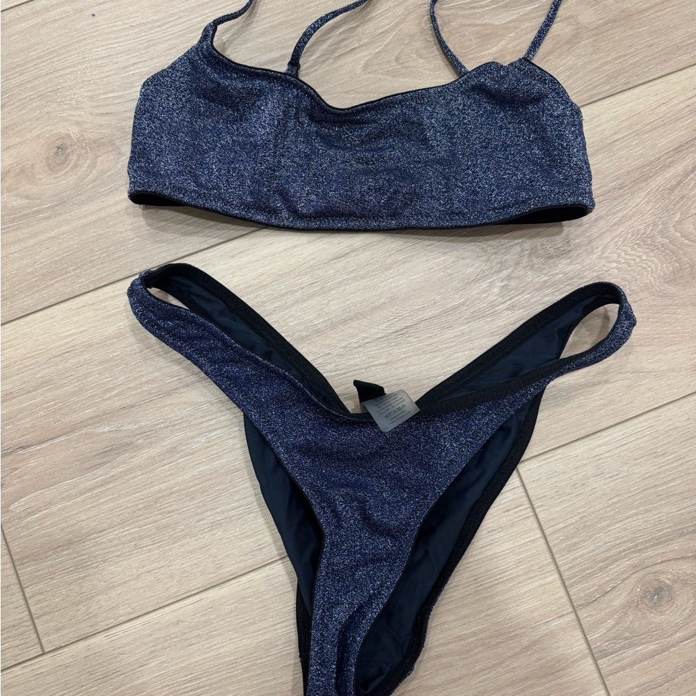 Triangl blue Women's Bikini Set